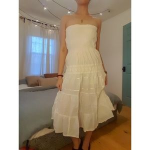 Strapless Boho Dress